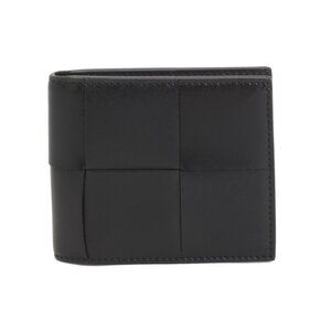 BOTTEGA VENETA Italy Leather Intrecciato Bifold Wallet